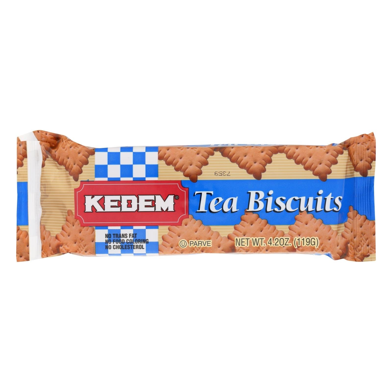 Kedem Tea Biscuits - Plain - Case Of 24 - 4.2 Oz. - Maras Green
