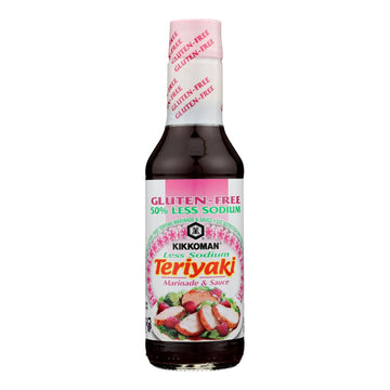 Kikkoman Soy Sauce - Less Sodium - Case Of 6 - 10 Fl Oz. - Maras Green
