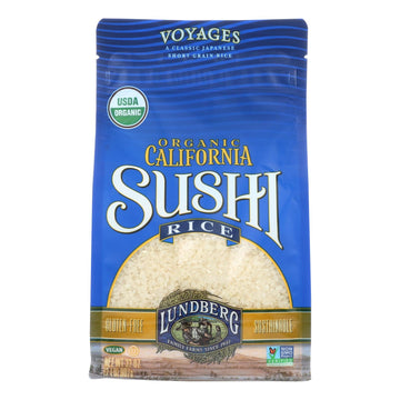 Lundberg Family Farms Organic Sushi White Rice - Case Of 6 - 2 Lb. - Maras Green