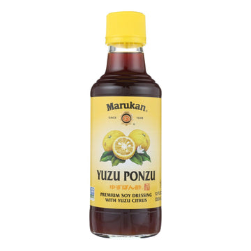 Marukan Yuzu Ponzu Premium Soy Dressing With Yuzu Citrus - Case Of 6 - 12 Fz - Maras Green