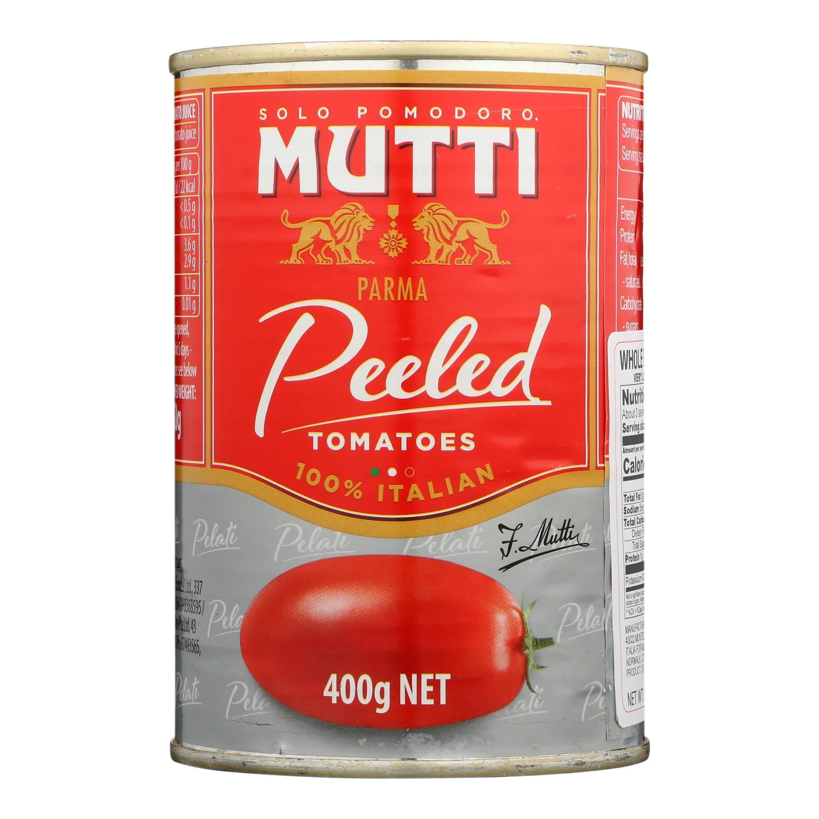 Mutti - Tomatoes Whole Peeled - Case Of 12 - 14 Oz - Maras Green