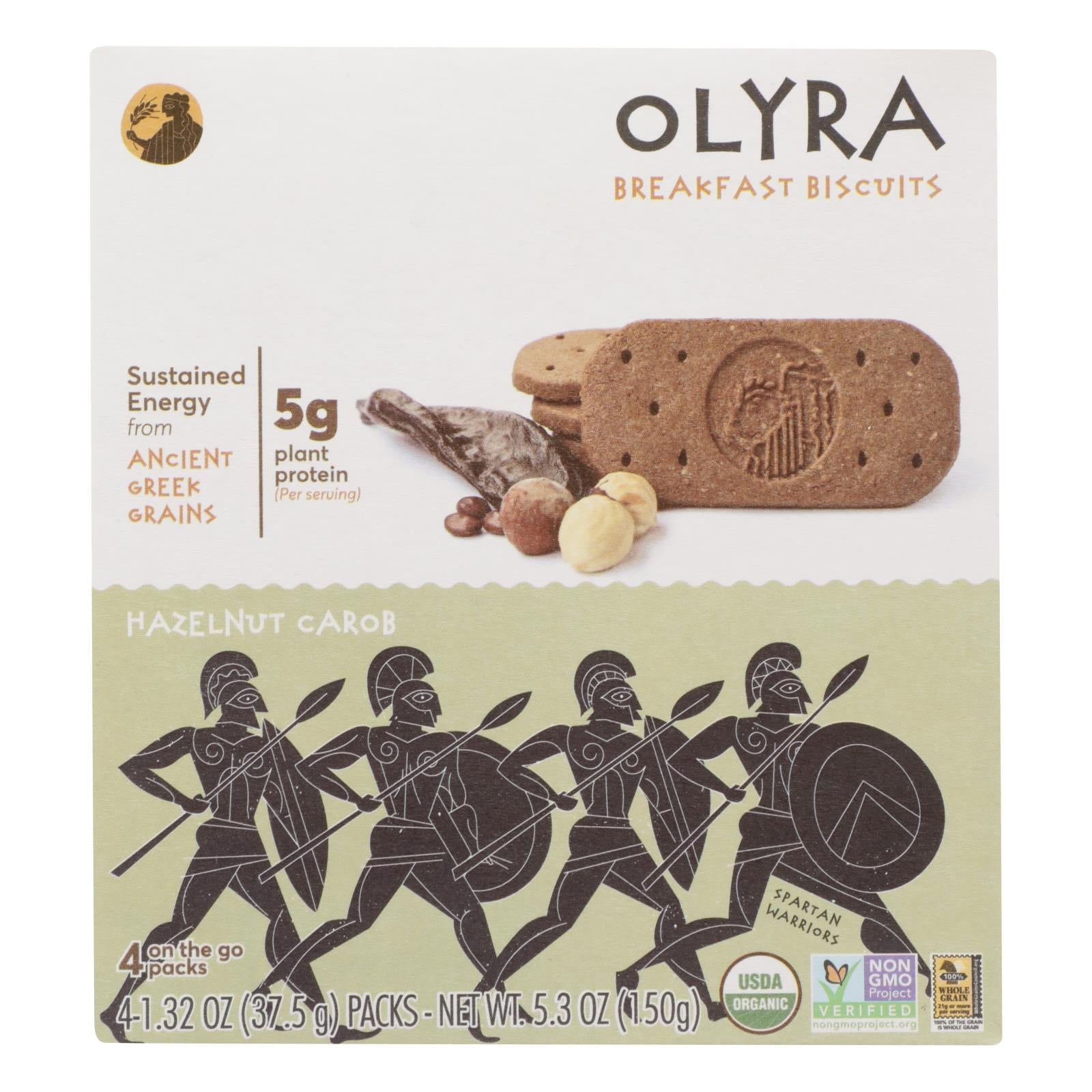 Olyra - Biscuit Hzlenut Carob - Case Of 6 - 5.3 Oz - Maras Green