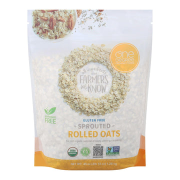 One Degree Organic Foods - Sprtd Oats Rolled - Case Of 4 - 45 Oz - Maras Green