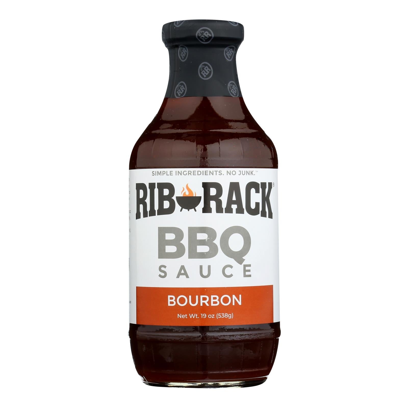 Rib Rack Bbq Sauce - Southern Bourbon - Case Of 6 - 19 Oz - Maras Green