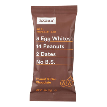 Rxbar - Protein Bar - Chocolate Peanut Butter - Case Of 12 - 1.83 Oz. - Maras Green