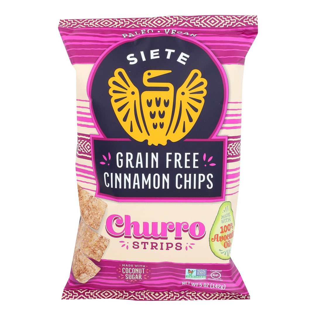 Siete - Churro Strips Cinnamon - Case Of 12 - 5 Oz - Maras Green