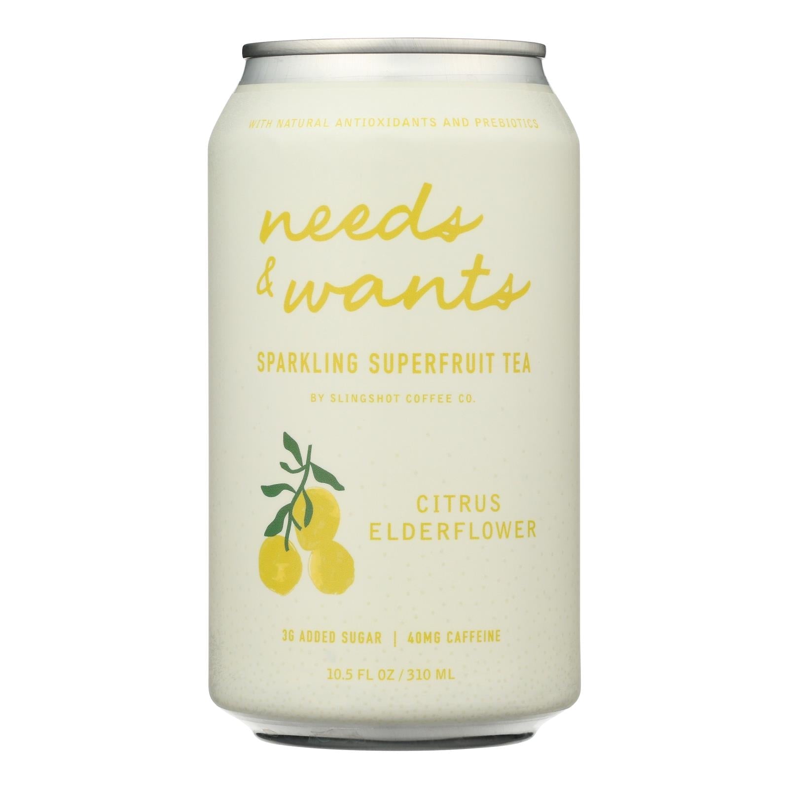 Slingshot Coffee Co. - Spk Tea Cit Elderflower - Case Of 12 - 10.5 Fz - Maras Green