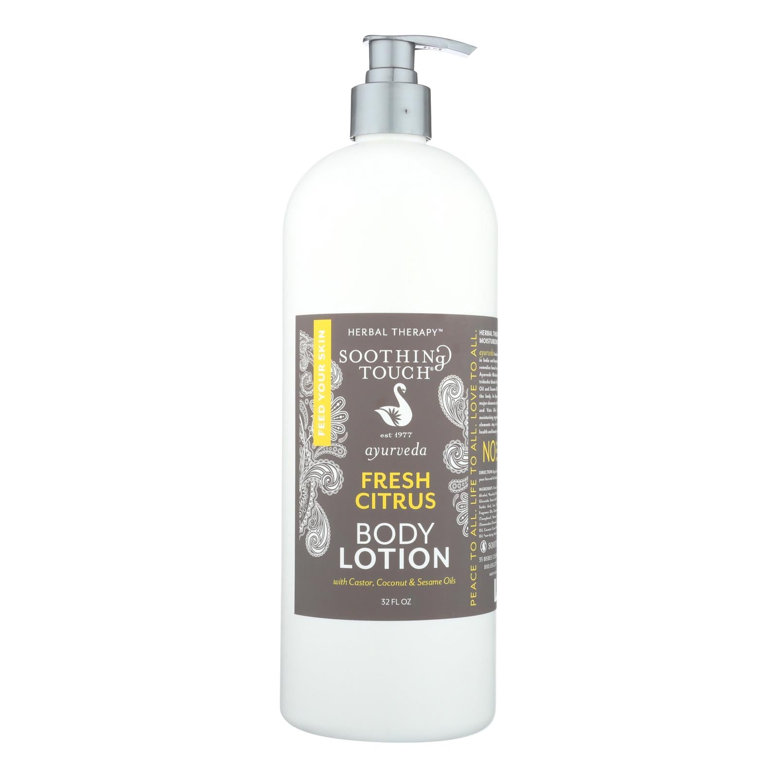 Soothing Touch - Fresh Citrus Body Lotion - 32 Fz - Maras Green