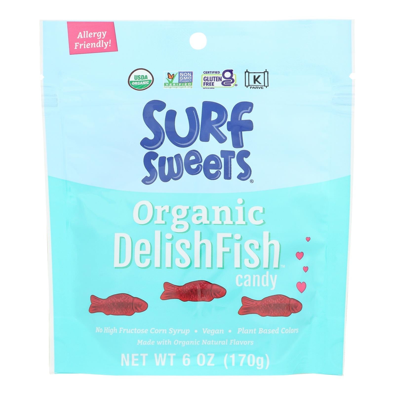Surf Sweets - Candy Delishfish - Case Of 8 - 6 Oz - Maras Green