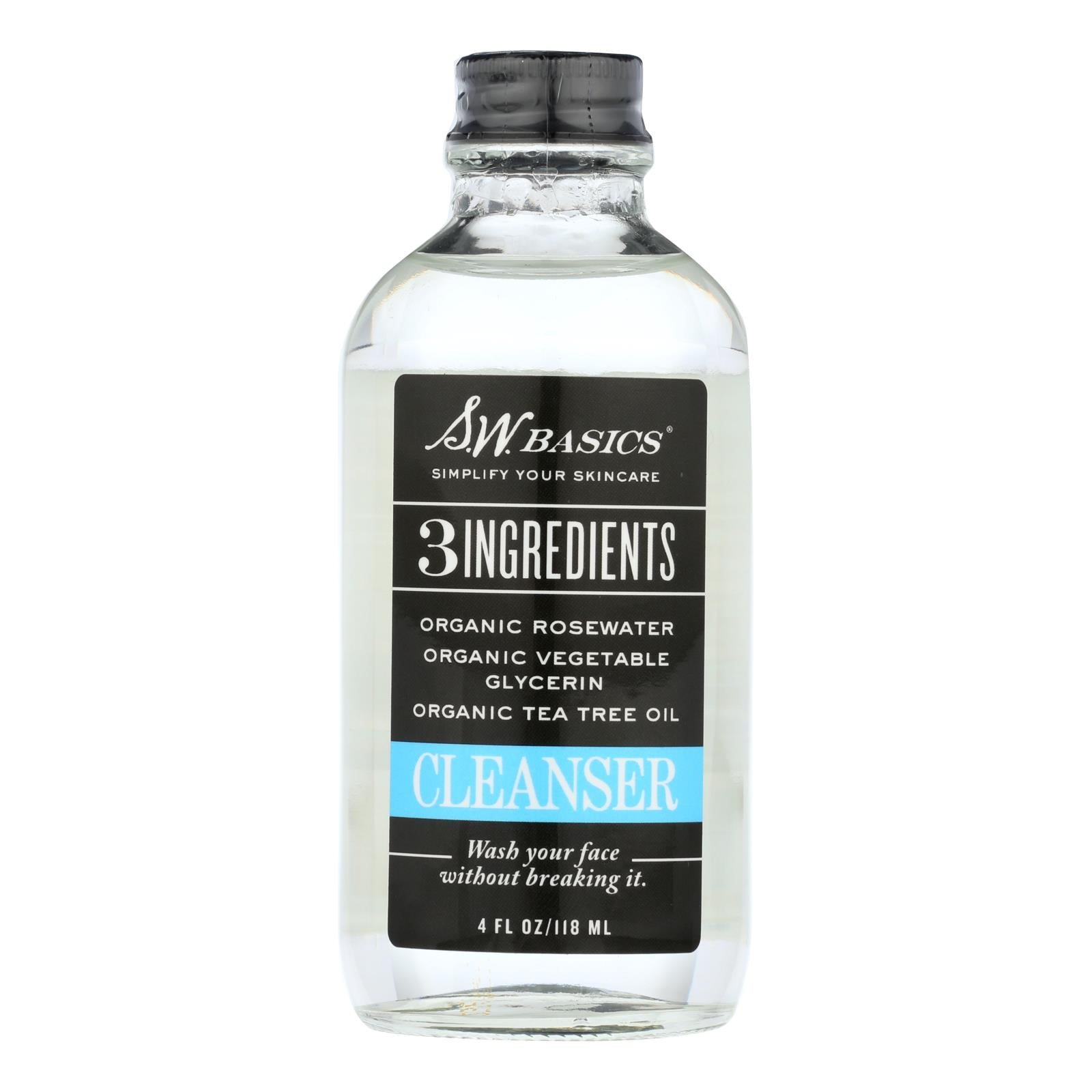 S.w. Basics - 3 Ingredients Cleanser - 4 Fl Oz. - Maras Green