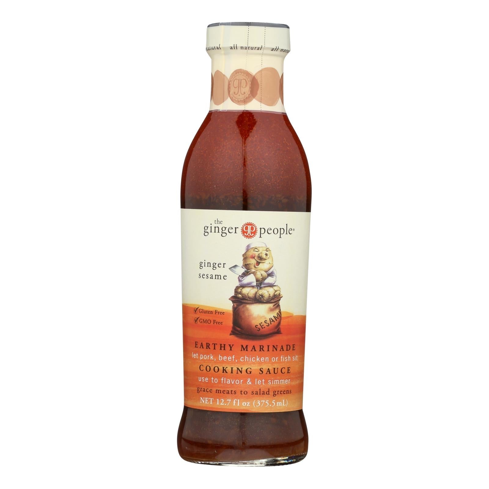 The Ginger People Sauce - Sesame - Case Of 12 - 12.7 Fl Oz. - Maras Green