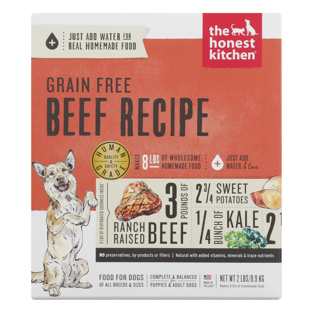The Honest Kitchen - Dog Food - Grain - free Beef Recipe - Case Of 6 - 2 Lb. - Maras Green