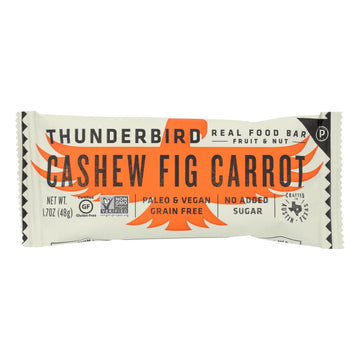 Thunderbird - Bar Cashew Fig Carrot - Case Of 12 - 1.7 Oz - Maras Green