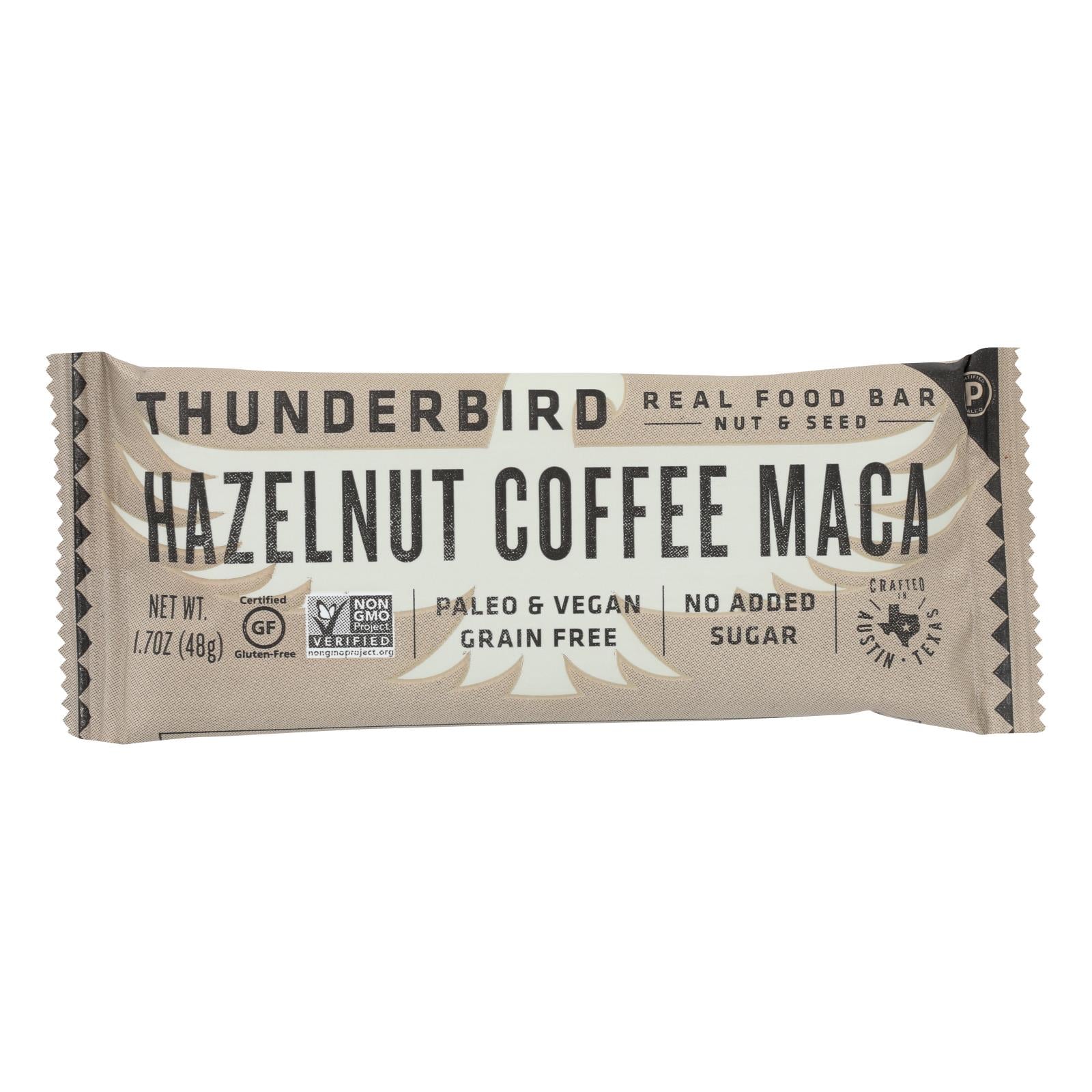 Thunderbird - Bar Hazlnt Coffee Maca - Case Of 12 - 1.7 Oz - Maras Green