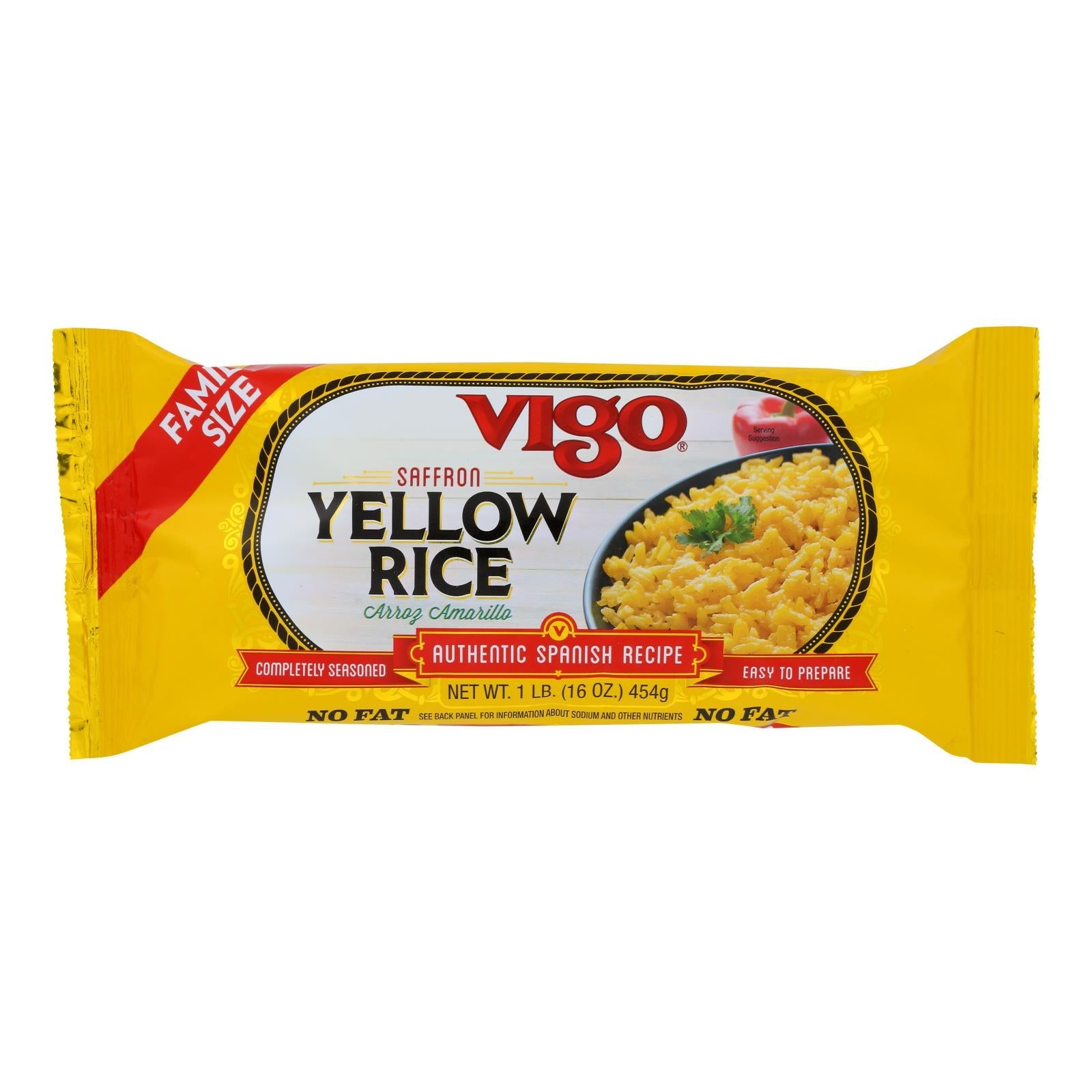 Vigo Yellow Rice - Case Of 12 - 16 Oz. - Maras Green