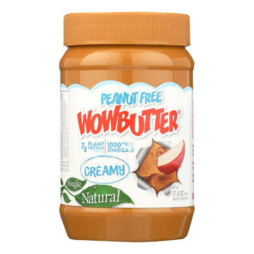 Wowbutter Creamy Peanut Free Spread - Case Of 6 - 17.6 Oz. - Maras Green