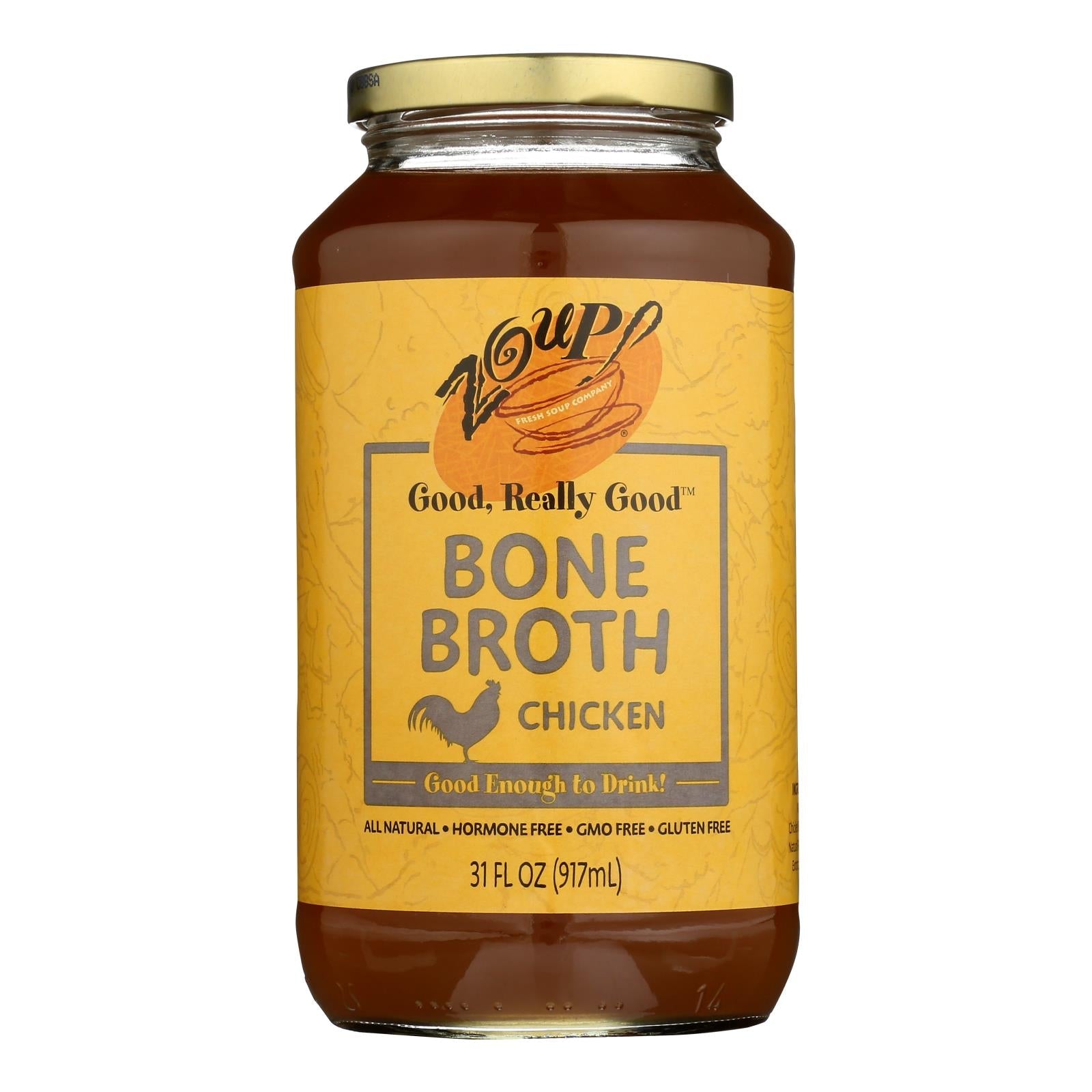 Zoup! Good Really Good - Bone Broth - Case Of 6 - 31 Fl Oz. - Maras Green