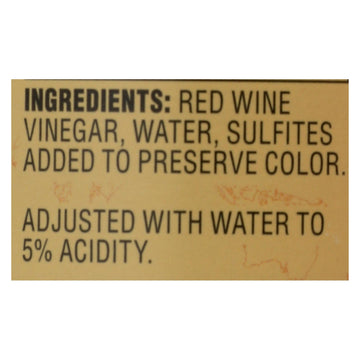 Reese Vinegar - Red Wine - Case Of 6 - 12.7 Fl Oz - Maras Green