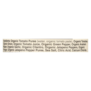 Muir Glen Medium Garlic Cilantro Salsa - Tomato - Case Of 12 - 16 Oz. - Maras Green