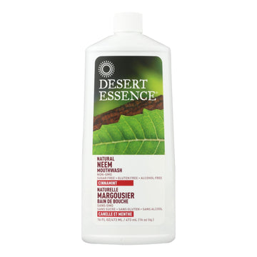 Desert Essence - Mouthwash - Natural Neem - Cinnamint - 16 Oz - Maras Green