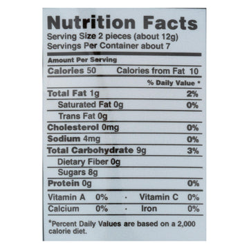 Ginger People Chewy Ginger Candy - Peanut - Case Of 12 - 3 Oz. - Maras Green