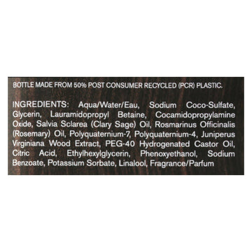 Every Man Jack Body Wash Cedarwood Body Wash - Case Of 33.8 - 33.8 Fl Oz. - Maras Green