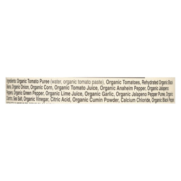 Muir Glen Black Bean Corn Med Salsa - Tomato - Case Of 12 - 16 Oz. - Maras Green