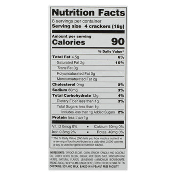 Breton/dare - Crackers - Herb And Garlic - Case Of 6 - 4.76 Oz. - Maras Green