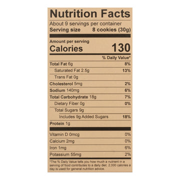 Deweys Bakery - Cookies Brownie Crisp - Case Of 6 - 9 Oz - Maras Green