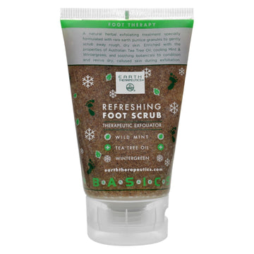 Earth Therapeutics Refreshing Foot Scrub Wild Mint - 4 Fl Oz - Maras Green