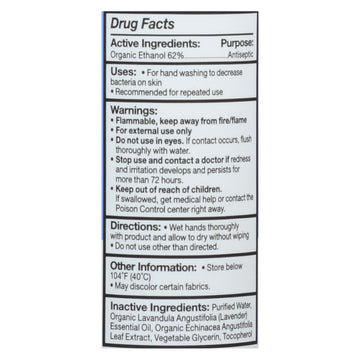 Eo Products - Hand Sanitizer Spray - Lavender - 2 Fl Oz - Case Of 6 - Maras Green