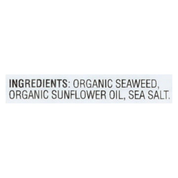 Gimme Seaweed Snacks Organic Roasted Seaweed Snack - Sea Salt - Case Of 8 - 6/.17 Oz - Maras Green