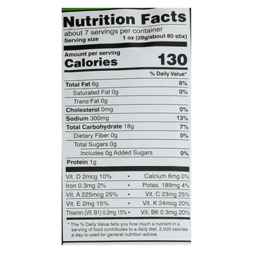 Good Health Sea Salt Veggie Stix - Case Of 10 - 6.25 Oz - Maras Green