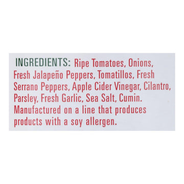 Green Mountain Gringo Hot Salsa - Case Of 12 - 16 Oz. - Maras Green