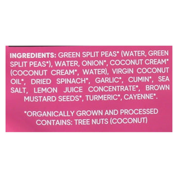 Maya Kaimal - Organic Everyday Dal - Green Split Pea Spinach Coconut - Cs Of 6 - 10 Oz - Maras Green