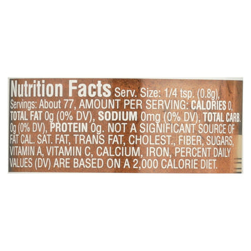 Morton And Bassett 100% Organic Ground Cinnamon - Case Of 3 - 2.3 Oz - Maras Green