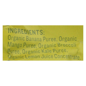Peter Rabbit Organics Veggie Snacks - Kale Broccoli And Mango With Banana - Case Of 10 - 4.4 Oz. - Maras Green