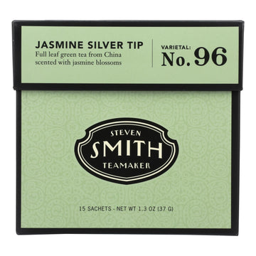Smith Teamaker Green Tea - Jasmine Slvr Tp - Case Of 6 - 15 Bags - Maras Green
