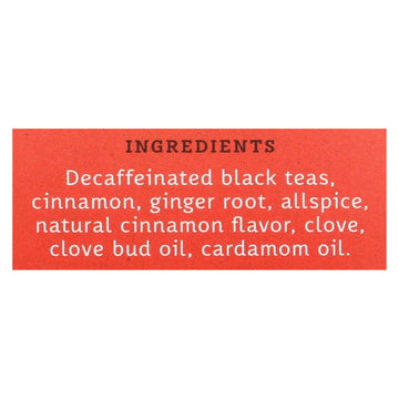 Stash Tea - Tea Decaf Chai Spice - Case Of 6 - 18 Ct - Maras Green