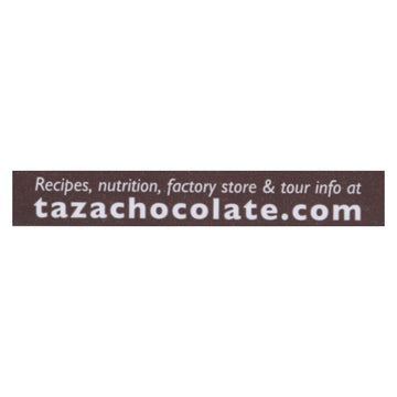 Taza Chocolate Organic Chocolate Mexicano Discs - 55 Percent Dark Chocolate - Coffee - 2.7 Oz - Case Of 12 - Maras Green