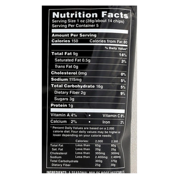 Terra Chips Exotic Vegetable Chips - Original - Case Of 12 - 5 Oz. - Maras Green