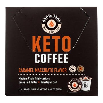 Rapid Fire - Coffee Keto Pod Caramel Macc - 1 Each-16 Ct - Maras Green