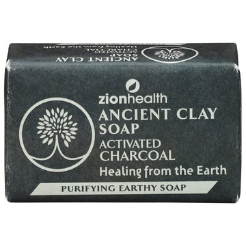 Zion Health - Anct Clay Soap Charcoal - 1 Each - 6 Oz - Maras Green