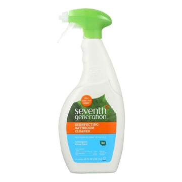 Seventh Generation Disinfecting Bathroom Cleaner - Lemongrass Thyme - Case Of 8 - 26 Fl Oz. - Maras Green