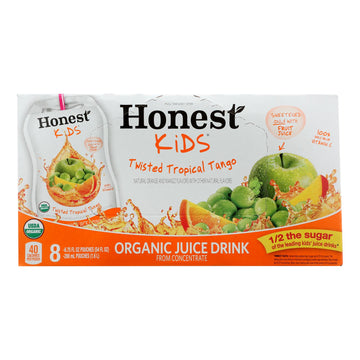 Honest Kids Honest Kids Twist Tropical Tango - Tropical Tango - Case Of 4 - 6.75 Fl Oz. - Maras Green