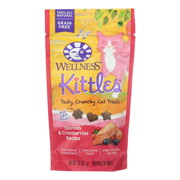 Wellness Pet Products - Cat Treat Kittles Slm&crn - Case Of 14 - 2 Oz - Maras Green