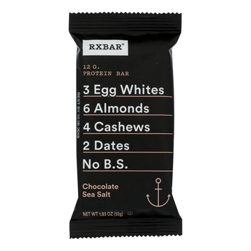 Rxbar - Protein Bar - Chocolate Sea Salt - Case Of 12 - 1.83 Oz. - Maras Green