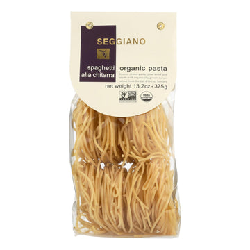 Seggiano - Pasta Organic Spaghetti Alla Chitarra - Case Of 6 - 13.2 Ounces - Maras Green