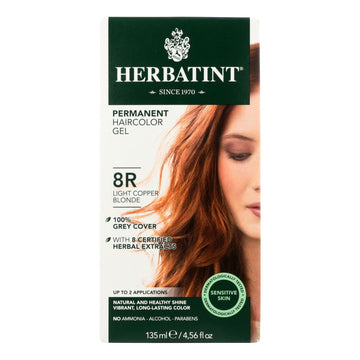 Herbatint Permanent Herbal Haircolour Gel 8r Light Copper Blonde - 135 Ml - Maras Green