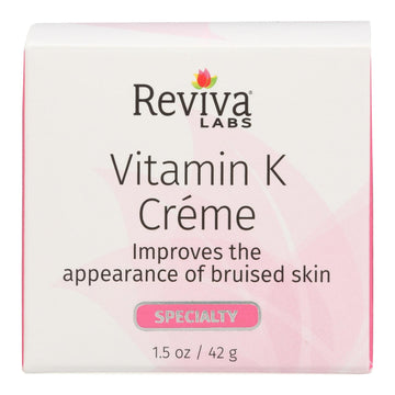 Reviva Labs - Vitamin K Cream - 1.5 Oz - Maras Green